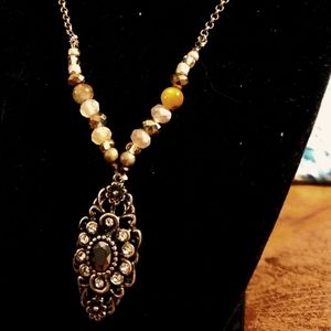 Necklace, bracelet and earing set.